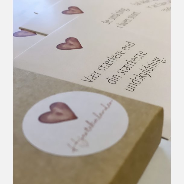 Hjertekalender (31 sm kort med dejlige budskaber)