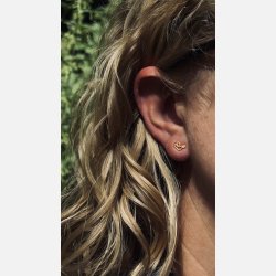 Fredsdue �restikker | mat forgyldt messing (6�8 mm)