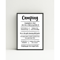 Camping citatkollage (A4)