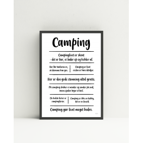 Camping citatkollage (A4)