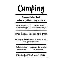 Camping citatkollage (A4)