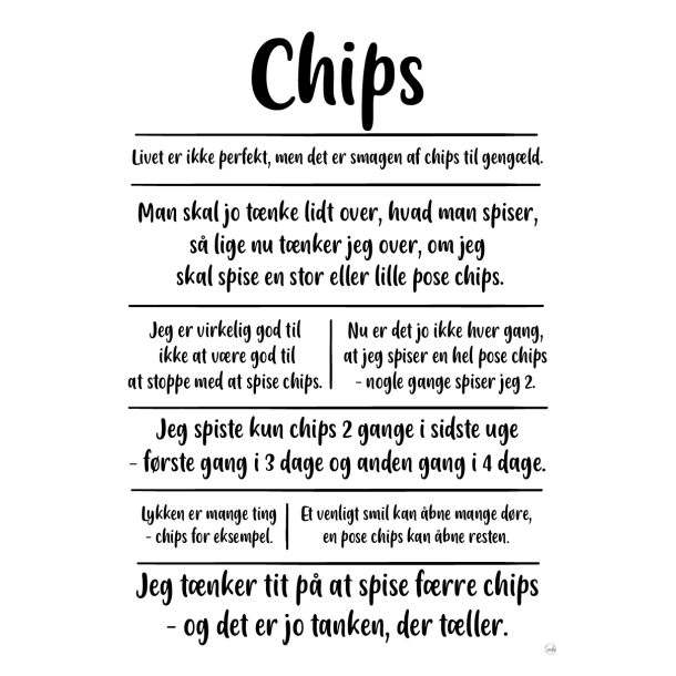 Chips citatkollage A4