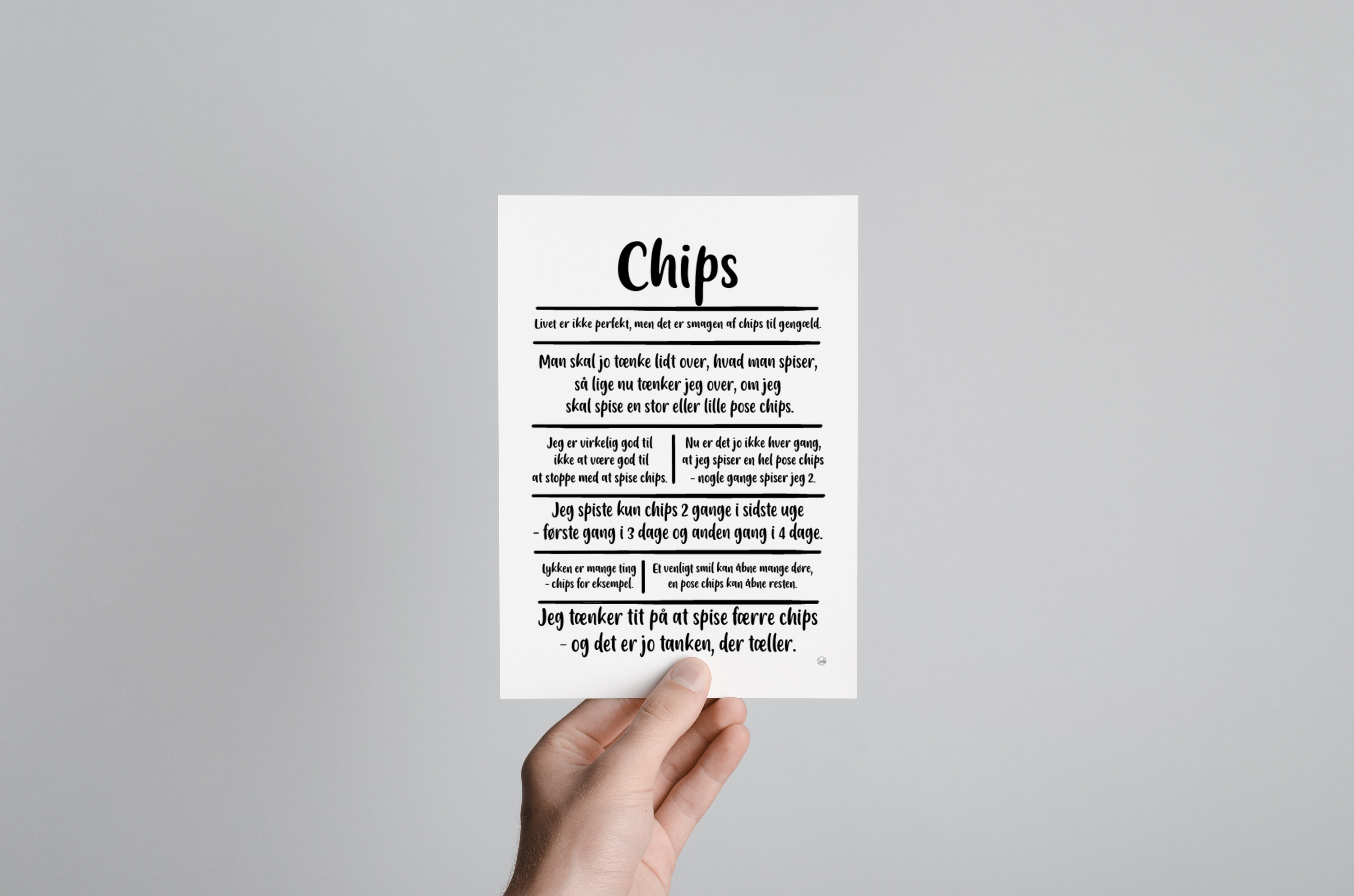 Chips citatkollage A5