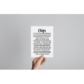 Chips citatkollage A5