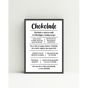 Chokolade citatkollage A4