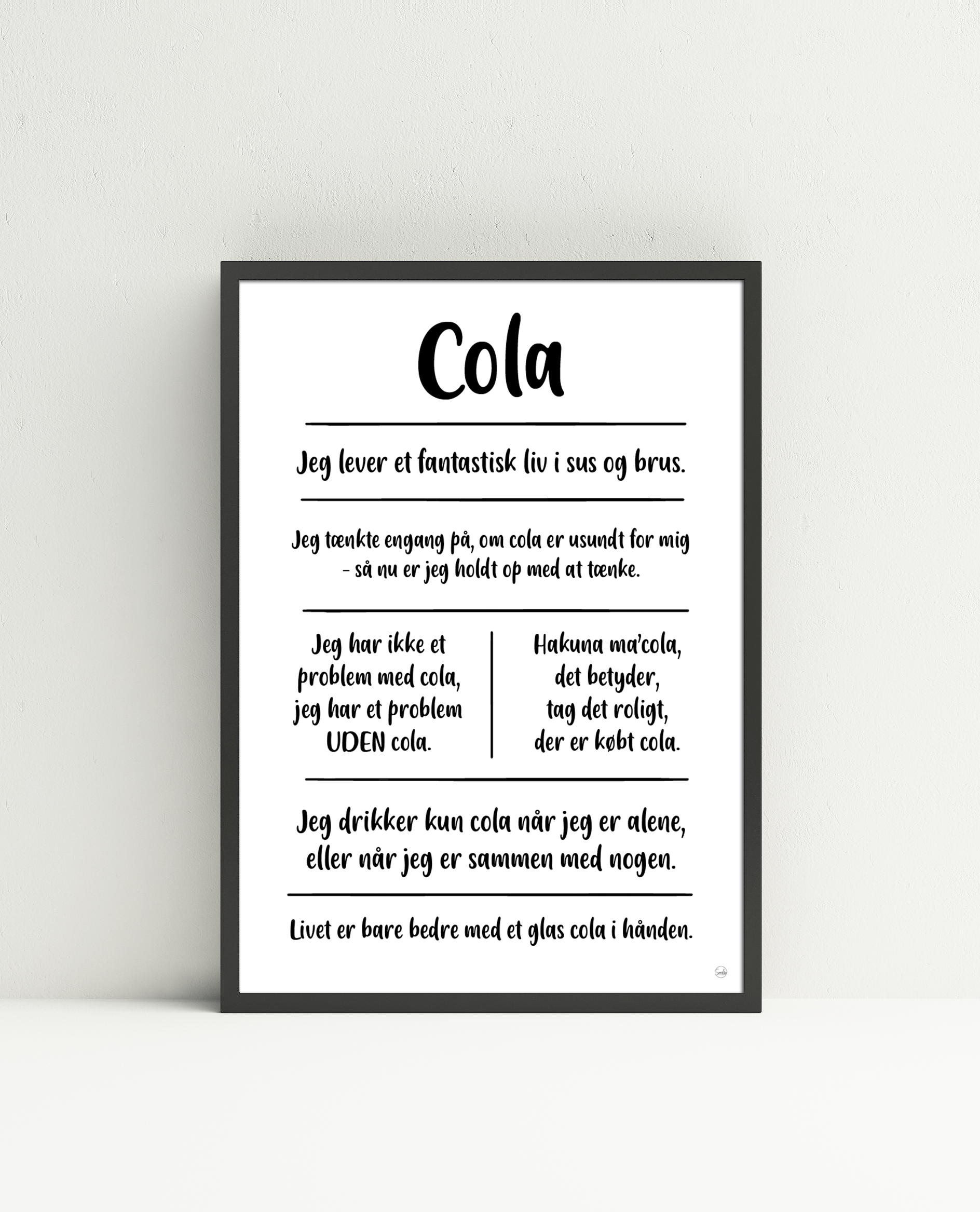 Cola citatkollage A3