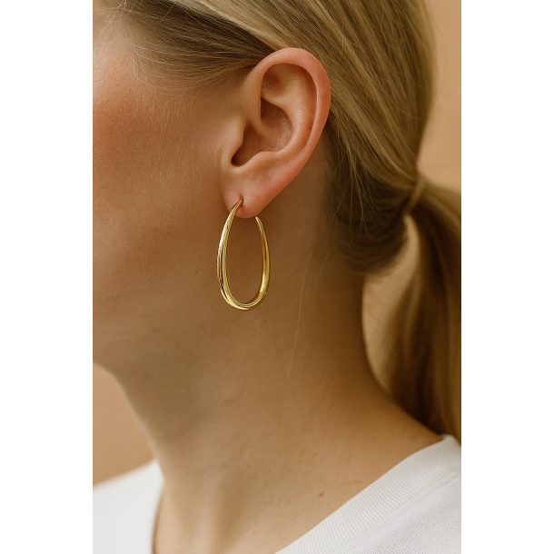 Calma hoops (Forgyldte) UDEN SMYKKESKE