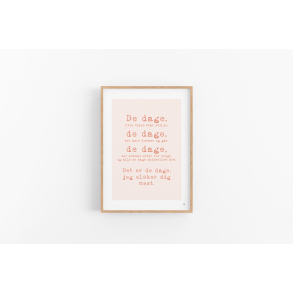 De dage ❤️(Rosa) (A4 og A5)