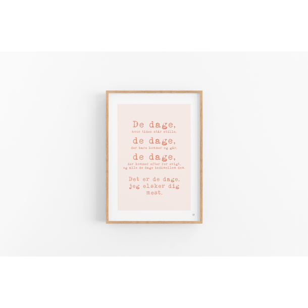 De dage &#10084;&#65039;(Rosa) (A4 og A5)