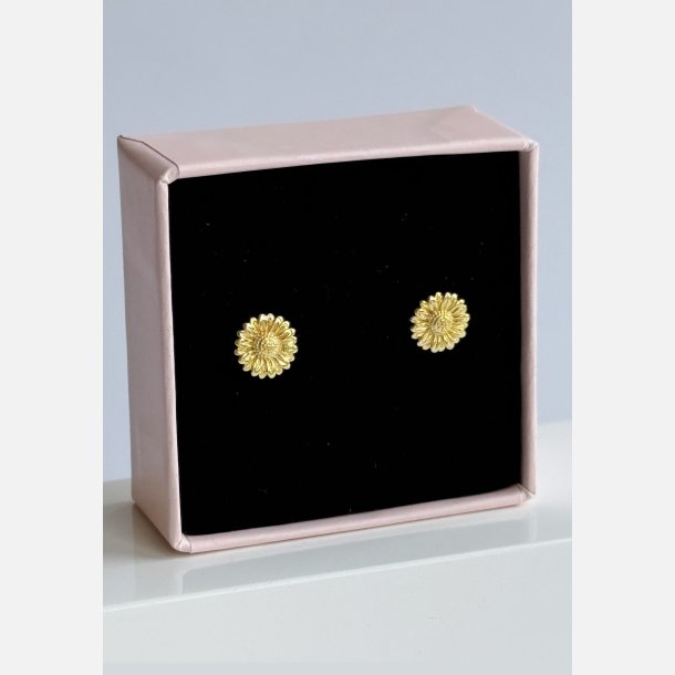 Solsikke �restikker | forgyldt messing (8 mm)