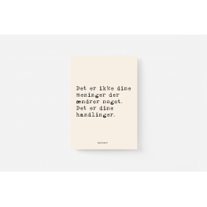Det er ikke dine meninger. Hjertekort