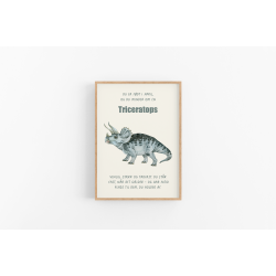 Dinosaur Mnedsplakat April + Bonusplakat (2 stk A4 plakater)