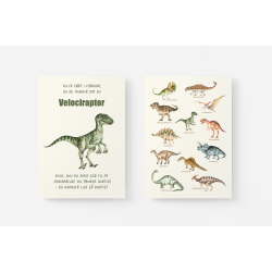 Dinosaur Mnedsplakat Februar + Bonusplakat (2 stk A4 plakater)