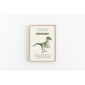 Dinosaur Mnedsplakat Februar + Bonusplakat (2 stk A4 plakater)