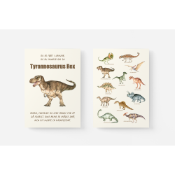 Dinosaur Mnedsplakat Januar + Bonusplakat (2 stk A4 plakater)