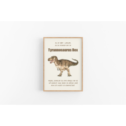 Dinosaur Mnedsplakat Januar + Bonusplakat (2 stk A4 plakater)