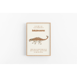 Dinosaur Mnedsplakat Juli + Bonusplakat (2 stk A4 plakater)
