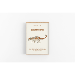 Dinosaur Mnedsplakat Juli + Bonusplakat (2 stk A4 plakater)