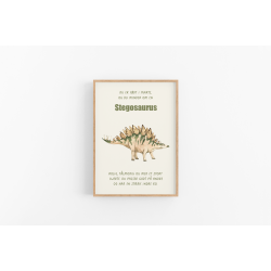 Dinosaur Mnedsplakat Marts + Bonusplakat (2 stk A4 plakater)