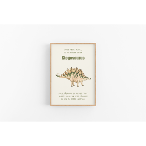 Dinosaur Mnedsplakat Marts + Bonusplakat (2 stk A4 plakater)
