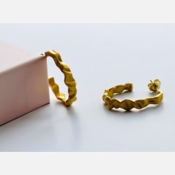 Creoler | mat forgyldt messing (26 mm)