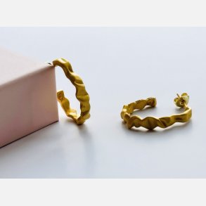 Creoler | mat forgyldt messing (26 mm)