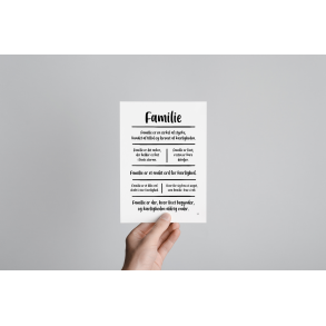 Familie citatkollage A5