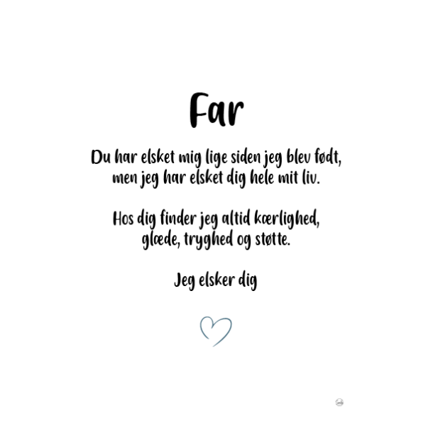 Far - jeg elsker dig  