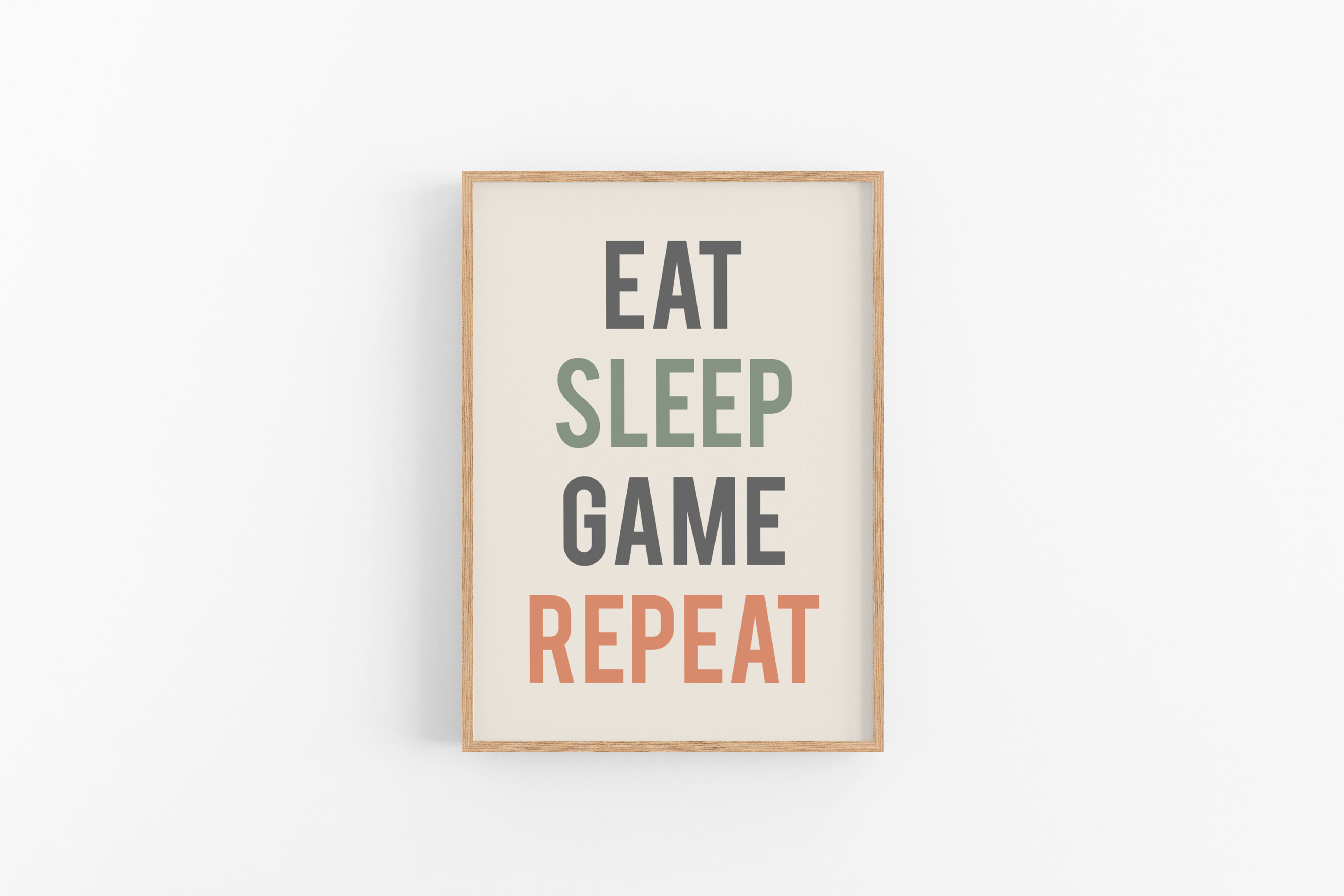 Eat sleep GAME repeat (A3 plakat)