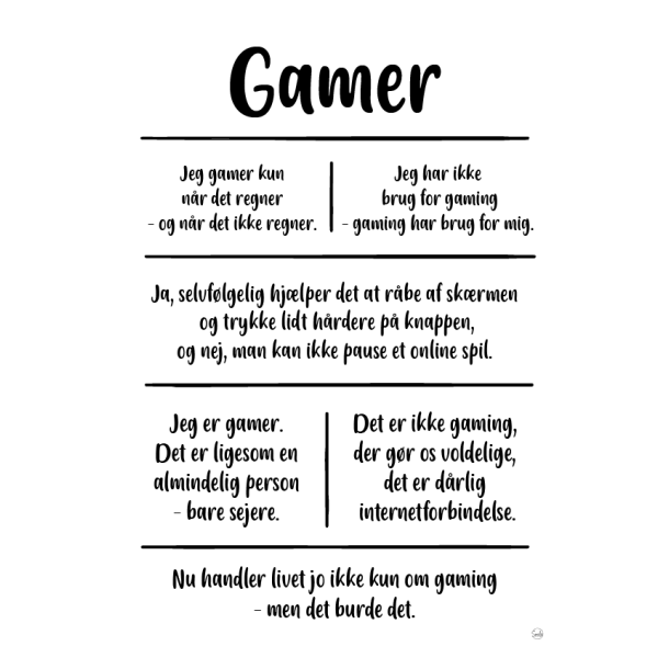 Gamer citatkollage A5