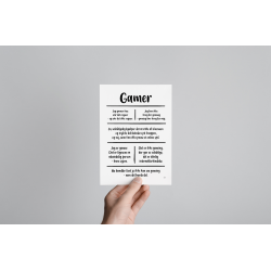 Gamer citatkollage A5