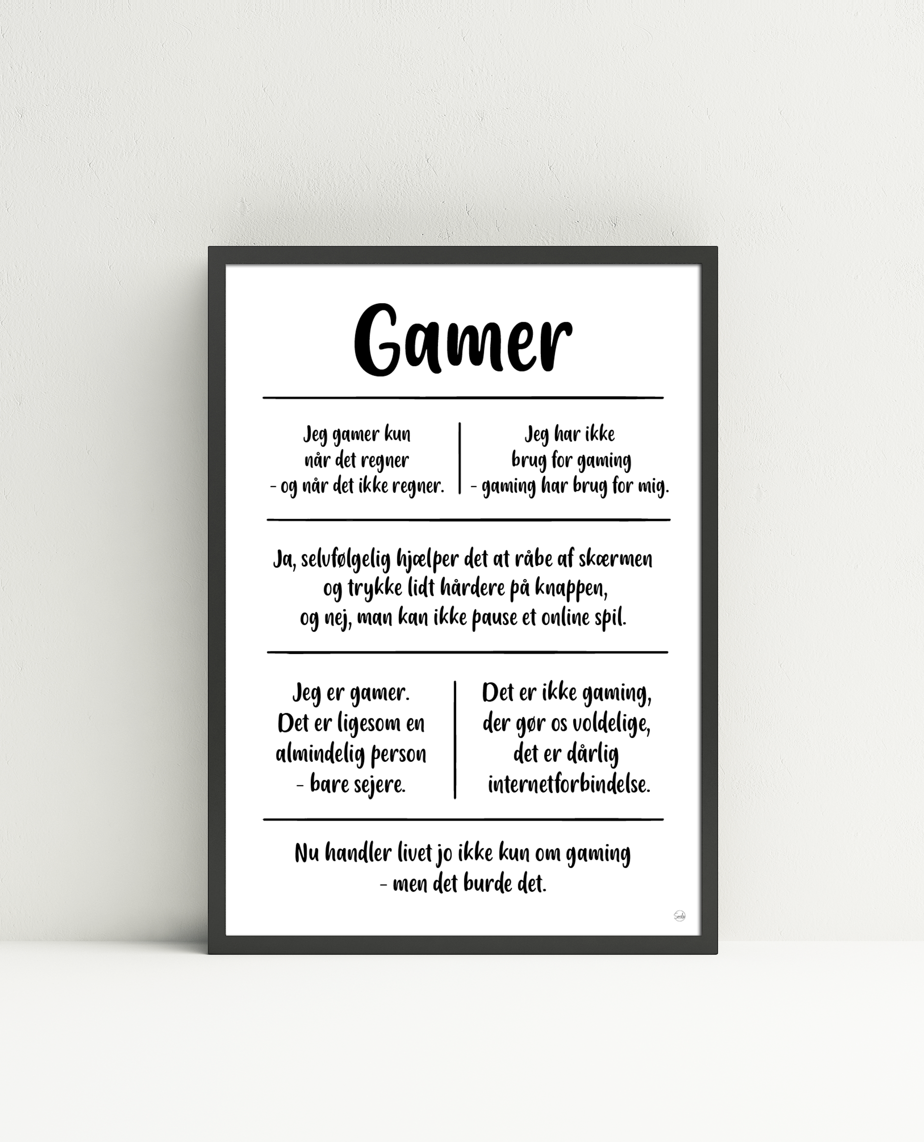 Gamer citatkollage A4 - Plakater - StiLia