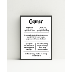 Gamer citatkollage A3
