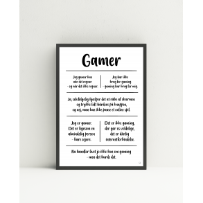 Gamer citatkollage A3
