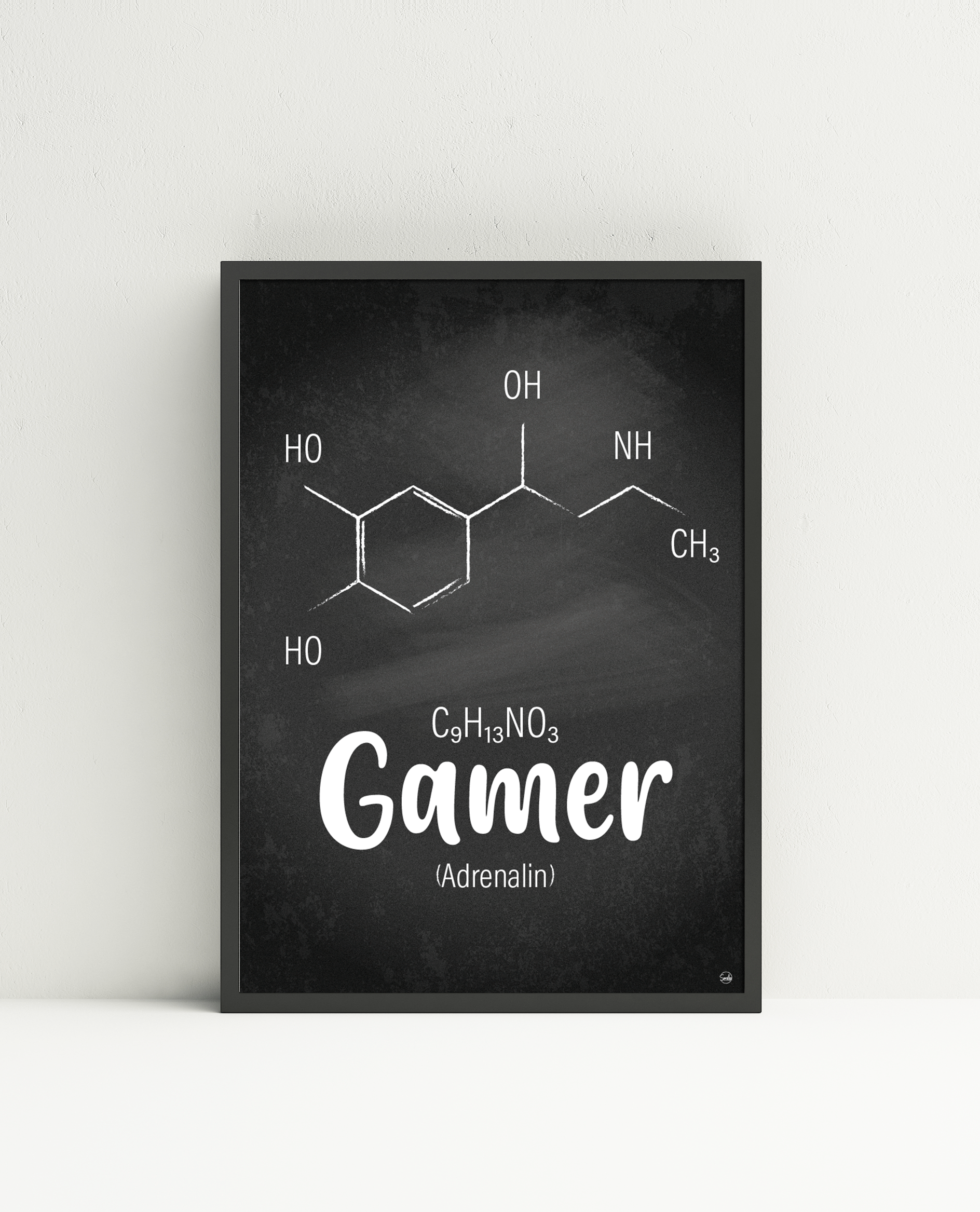 Gamer molekyle plakat (Adrenalin)
