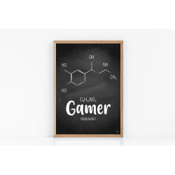 Gamer Molekyle | A3 plakat (42 � 29,7 cm)