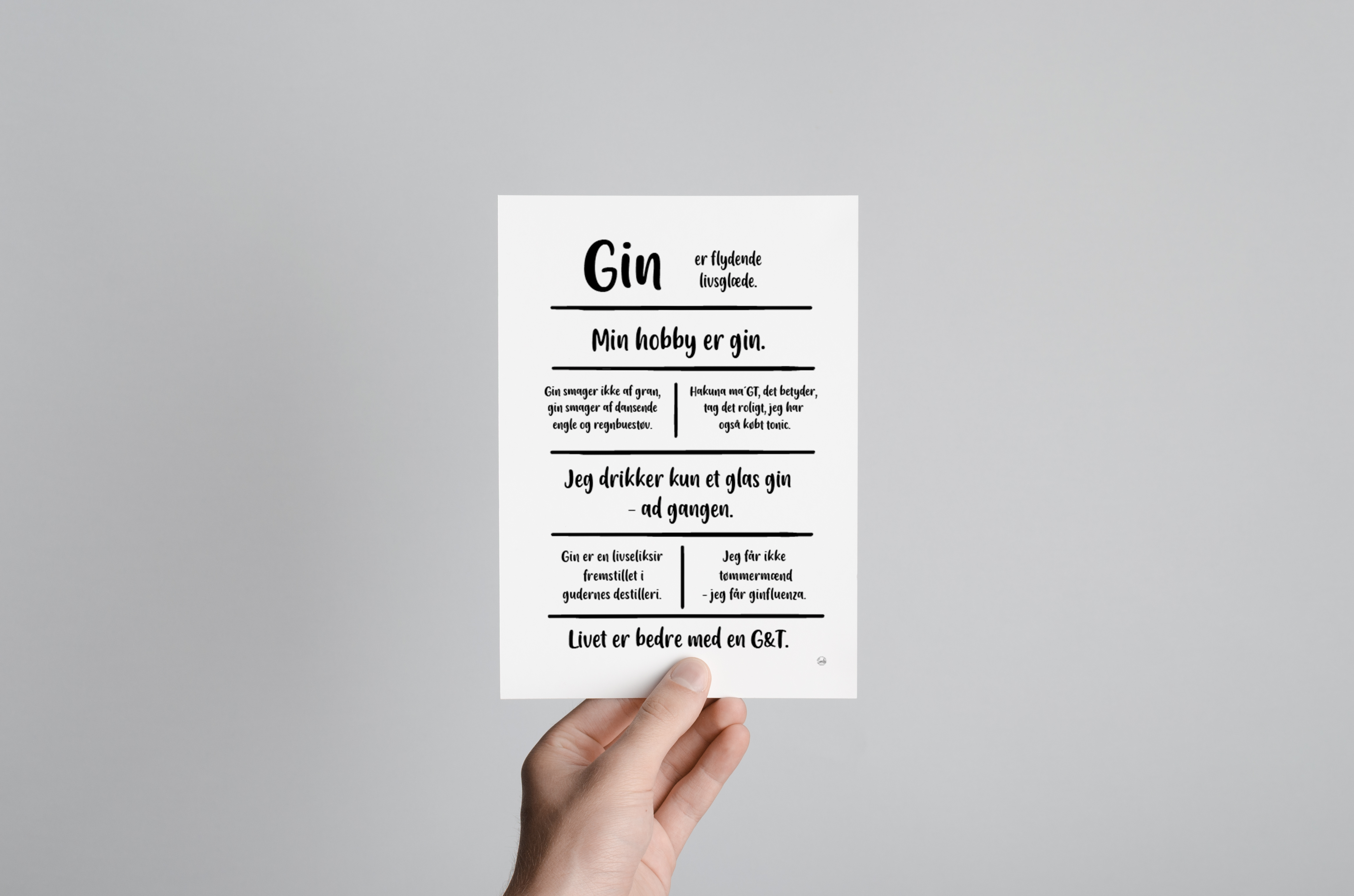 Gin citatkollage A5