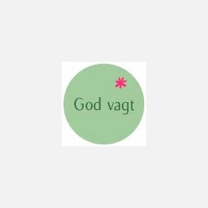 God vagt (Papirklisterm�rke 4 cm dia)