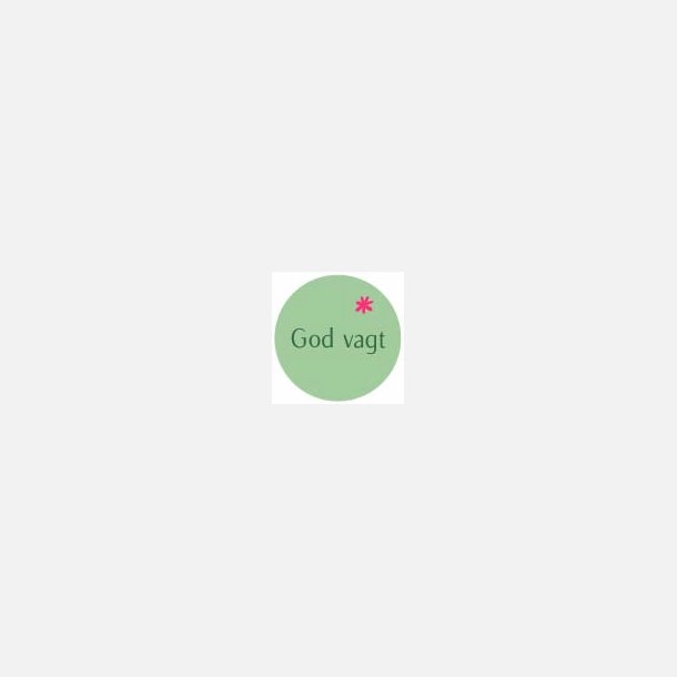 God vagt (Papirklisterm�rke 4 cm dia)