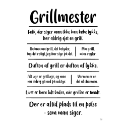 Grillmester citatkollage A5