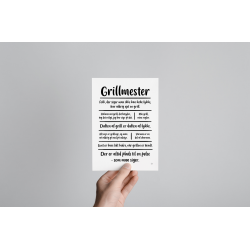 Grillmester citatkollage A5