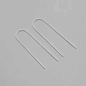 Kdereringe i forslvede (9cm) UDEN smykkeske