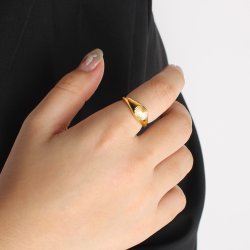 Alice ring Justerbar str 52-56 (Forgyldt stl) UDEN SMYKKESKE