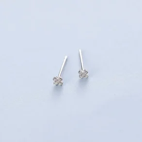 Sm kryds restikker med klar zirkonia sten (Forslvet) UDEN SMYKKESKE