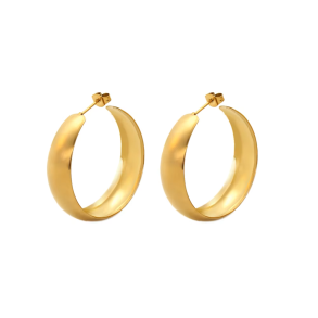 Aveli hoops (Forgyldte) UDEN smykkeske