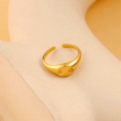 Alice ring Justerbar str 52-56 (Forgyldt stl) UDEN SMYKKESKE