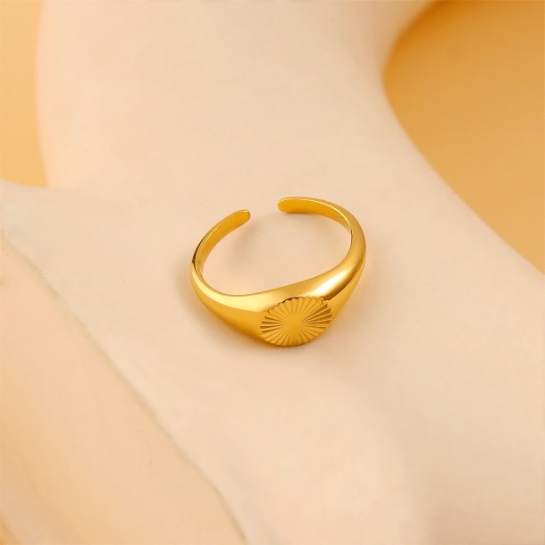 Alice ring Justerbar str 52-56 (Forgyldt stl) UDEN SMYKKESKE