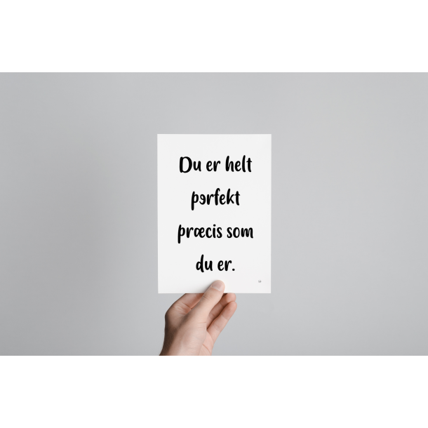 Du er helt perfekt (A5)