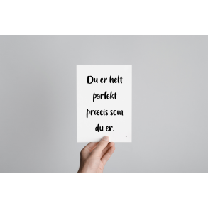 Du er helt perfekt (A5)