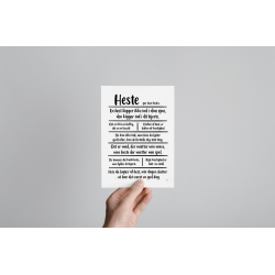 Heste citatkollage A5